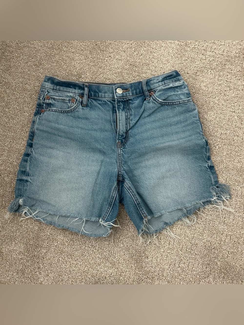 American Eagle Outfitters Light Blue Denim Cutoff Shorts